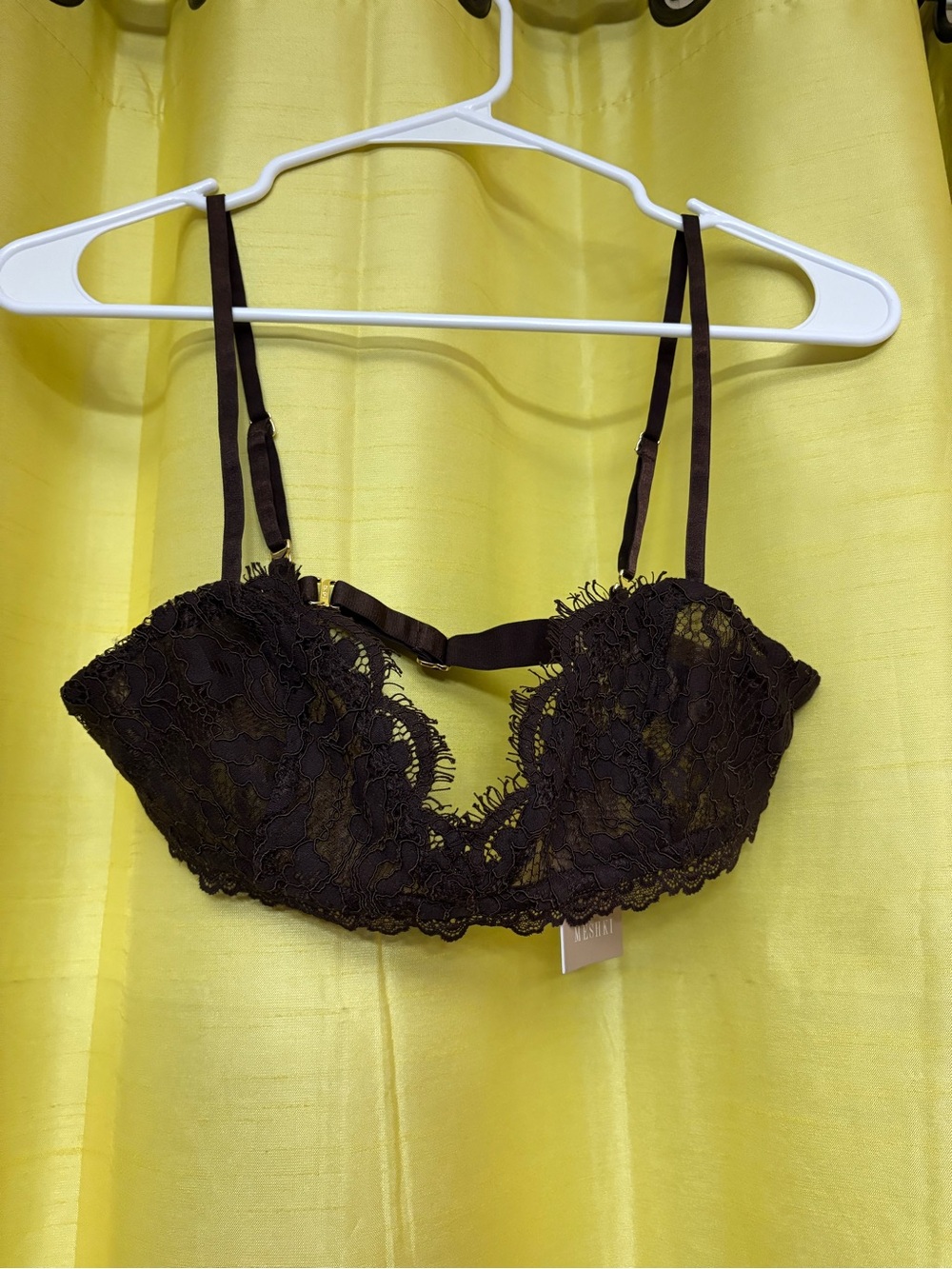 Meshki Black Lace Balconette Bra